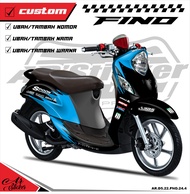 Sticker Decal Fino 125 Hologram Pelang Chrome - Dekal Fino FI 125 Full Body Spoon - D5 024