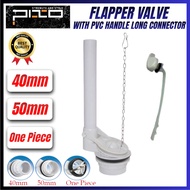 PIXO Flapper Flush Valve With PVC Lever Handle Long Connector - Toilet Cistern / Peralatan Tangki Ja