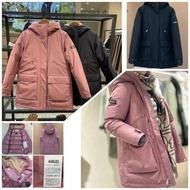 AIGLE 女裝正品 💥清貨優惠💥Gore-tex防水防風抵禦風雪長袖羽絨(白鵝絨90%) -15度可穿 可修腰連帽(可分拆毛帽)中長款外套休閒戶外/旅行款 連吊牌 (官網售HK$8100)👉 粉紅色