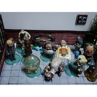Collection of yokai monster models in gegege no kitaro