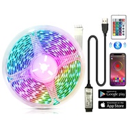 LED Strip Light Music Sync RGB TV Backlight with App/Remote Control, 5W 5V USB Powered Flexible Home