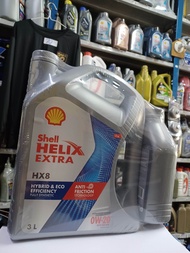 น้ำมันเครื่องเชลล์HX8 0W20สังเคราะห์100%ขนาด3L+1LสำหรับรถECO CAR
