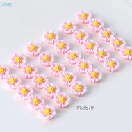JRMO 50Pcs 3D Mini Daisy Nail Art Ch Accessories Manicure Decoration Supplies Materials Flat Back Design Diy Nail Jewelry HOT