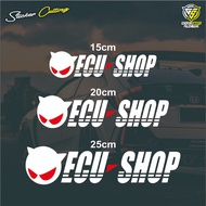 ECU SHOP Car Rear Window Cutting Sticker, Car Sticker