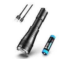 WUBEN L60 Rechargeable High-Powerful Tactical Flashlight 1200LM Zoomable 5 Lighting Modes With Batte