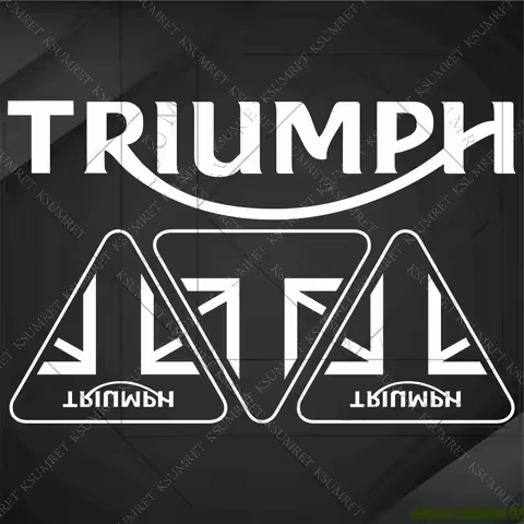 For Triumph Logo Motorcycle Stickers Decal Tank Emblem Scrambler Bobber TWIN