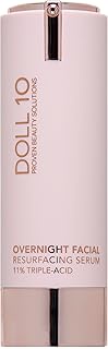 Doll 10 - Smooth Assist Overnight Facial 11% Triple-Acid Resurfacing Serum - Proven Overnight Transf