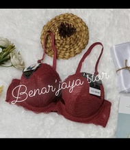 CD BRA WANITA MOTIF BRUKAT BUNGA -BUSA TEBAL  PUSH UP BRA TALI  BISA BISA DILEPAS - BRA BRUKAT - BRA