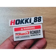 RON98 PERTAMAX TURBO embossed Emblem