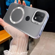 Casing for oppo A15 A15s A35 Magnetic Wireless Color Silver New Design Phone Case SJSFDDR VKRC