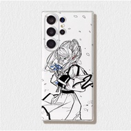 For Samsung S26 Ultra S25 Ultra S25fe S24Ultra Anime FRIEREN Slim Soft Clear Phone Case S23 S22 S21 