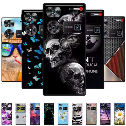 For Nubia Z60 Ultra Case Soft Silicone Cool Wolf Shockproof Cover for NUBIA NubiaZ60 Z60Ultra TPU Co