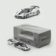 Litte Toy 1: 64 Ferrari FXXK EVO Supercar Rear Cover Can Open Alloy Car Model