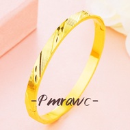 Pmrawc | 24K Twill CNC Buckle Bracelet Au999 Gold Colorfast FS950