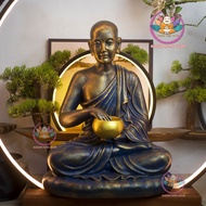 Statue of Saint Monk Sivali – A Arhat Blessing Statue – Composite + Handmade Stone Powder 42 cm high