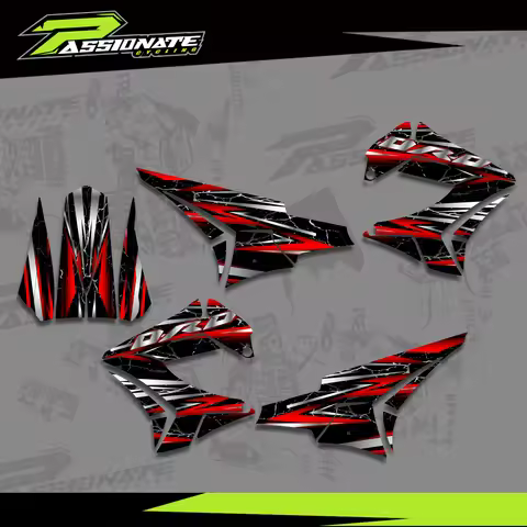 Motorcycle Background Sticker Decals Kit For TNT Plastics on a Derbi Senda DRD / Xtreme 2000-2010 Cu