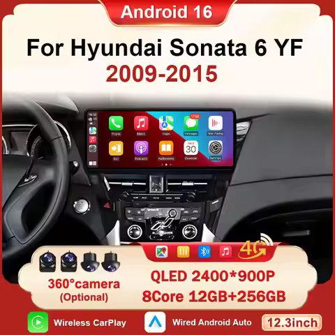 High-performance Android 16 2K Split Screen Multimedia Head Unit WiFi 4G For Hyundai Sonata 6 YF 200