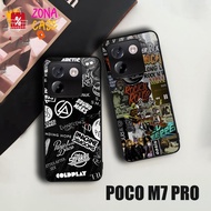 E1120 Softcase Glass Glitter poco M7 Pro Case hp poco M7 Pro Casing poco M7 Pro Silicone poco M7 Pro
