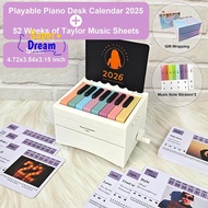 <Dream-t> Piano Calendar 2026 Desk Calendar Playable Piano, Swift Mini Piano Calendar With 52 Weeks 