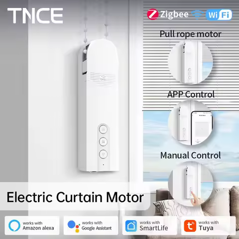 TNCE Tuya WIFI/ZigBee Smart DIY Motorized Roller Blinds/shutter Blinds Shades Drive Motor Alexa Goog