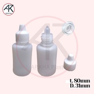 Cc HDPE Dropper Bottle 35 30ml Empty Plastic PentolML Clearnatural 35ml 30 Nipple TightML
