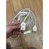 Wired plug with rocker switch 3m long plug extension plug socket
