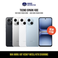 TECNO Spark 40C 5G Smartphone | 8+256GB / 4+128GB | Mediatek Dimensity 6400 5G | 6000mAh Battery