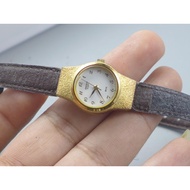 Second-Hand Japanese Vintage Watch Seiko sx 5Y21 0020 White Dial Women's Quartz Round 21mm