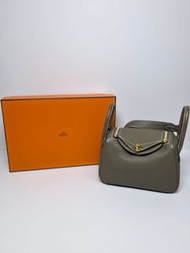 Hermès Mini Lindy大象灰U stamp