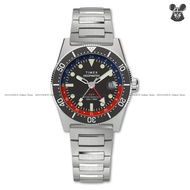 TIMEX TW2W95300 Men's Watch Deepwater Reef 200 GMT Date Magnifier Sapphire Quartz 41mm Bracelet Blac