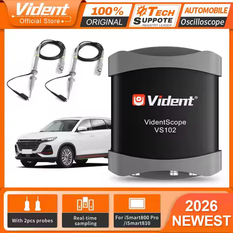 2026 VIDENT Automobile Oscilloscope 20MHz Portable USB Oscilloscopes Handheld Diagnostic Tool For iS