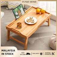 Funky Home-Foldable Bed Table Bamboo Practical Mini Versatile Laptop Desk Laptop Bed Tray Table for 