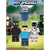 minecraft minecraft toy Minecraft Entity 303 Dark Monarch HIM Fear Demon King Diamond Steve Withered