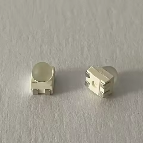 10pcs, 3528 AMBER RED TOP LED WITH LENS, PLCC-4, 50mA, 2.15V, 8650mcd, 617NM, COMMON CATHODE LA E63F