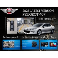 PEUGEOT 407 3D 360 BIRD VIEW + 24 HOUR VIDEO RECORD ( SKY NAVI) CAR ANDROID PLAYER