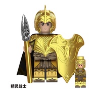 Children Jigsaw Toys Ring King Elf TV Warrior Modern Shooter TV Assembled TV Building Blocks