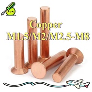 Copper countersunk head rivets GB869 percussion type flat head flat cone head solid rivets Copper d 