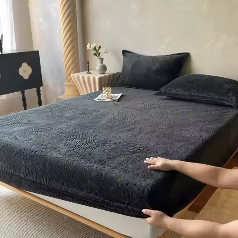 1 PC Milk velvet trimmed flower bed sheet single item single piece FITTED SHEET (NOT PILLOWCASE)