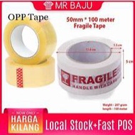 OPP Tape 48MM X 180Y CLEAR/FRAGILE Cellotape Salotape Transparent Clear