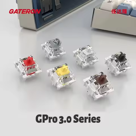 Gateron Pro 3.0 V3 Switch RGB Linear Tactile Red White Yellow Silver Brown Black Switch For Mechanic