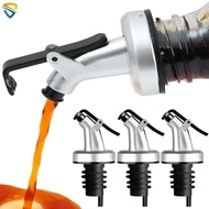 1Pc Oil Bottle Stopper Olive Oil Sprayer Wine Liquor Dispenser Food Grade Seal Leak-proof Rubber Lock Nozzle Kitchen Gadget