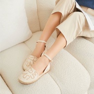 MINX รองเท้ารุ่น lady ผ้าลายหัวใจ รัดข้อเท้า