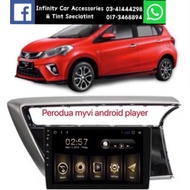 Perodua Myvi 2018-2025 android player with casing