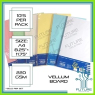 ◲ ◈ Elit Vellum Board Veco Specialty Board Paper Boards Papers 220GSM Vellum Board A4 [Future Ind]