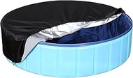 Pool Cover 10 ft / 305 cm, Sturdy Oxford Cloth Round Stock Tank Pool Cover, Waterproof Dust Leaf Pro