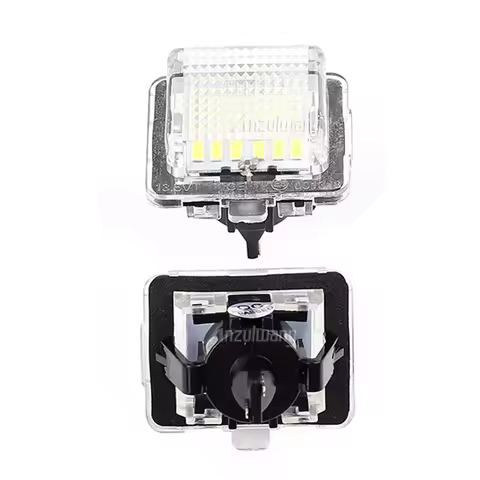 2PCS LED License Number Plate Light 10-12 For Mercedes-Benz E-Class C207 2 Coupe / A207 Convertible 