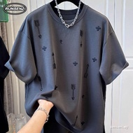 M-4XL Trendy Rhinestone Arrow Clover Tshirt Women Plus Size Loose Casual Top
