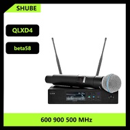 Top QLXD4/Beta58 UHF wireless microphone uhf high quality professional wireless microphone system 1 handheld for stage performance church speech singing