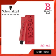 (กล่องแดงเฉพาะสี) โทนธรรมชาติ Schwarzkopf Igora Royal color ชวาสคอฟ อีโกร่า รอยัล ยาย้อมสีผม 60มล.