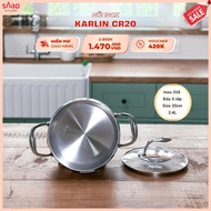 [Genuine] karin 316 stainless steel pot set, 3 sizes 20,22,24, 316 stainless steel